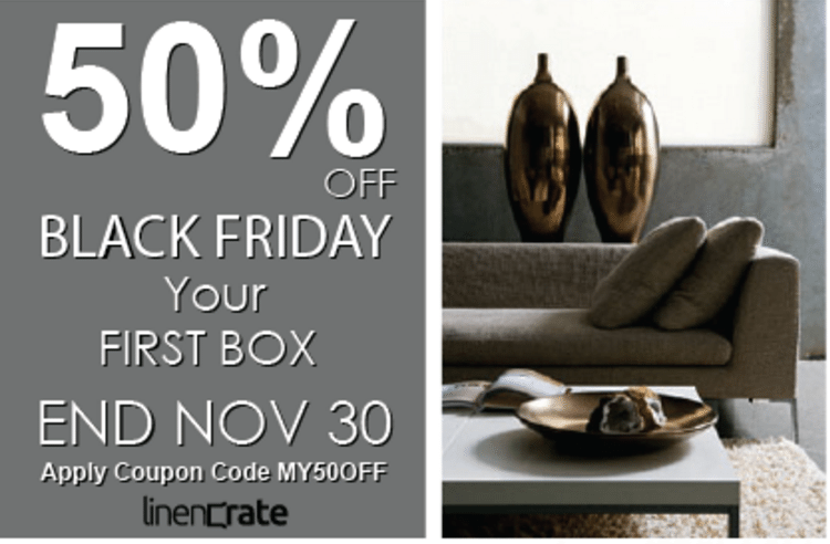 Linen Crate Black Friday Sale – 50% Off First Crate!