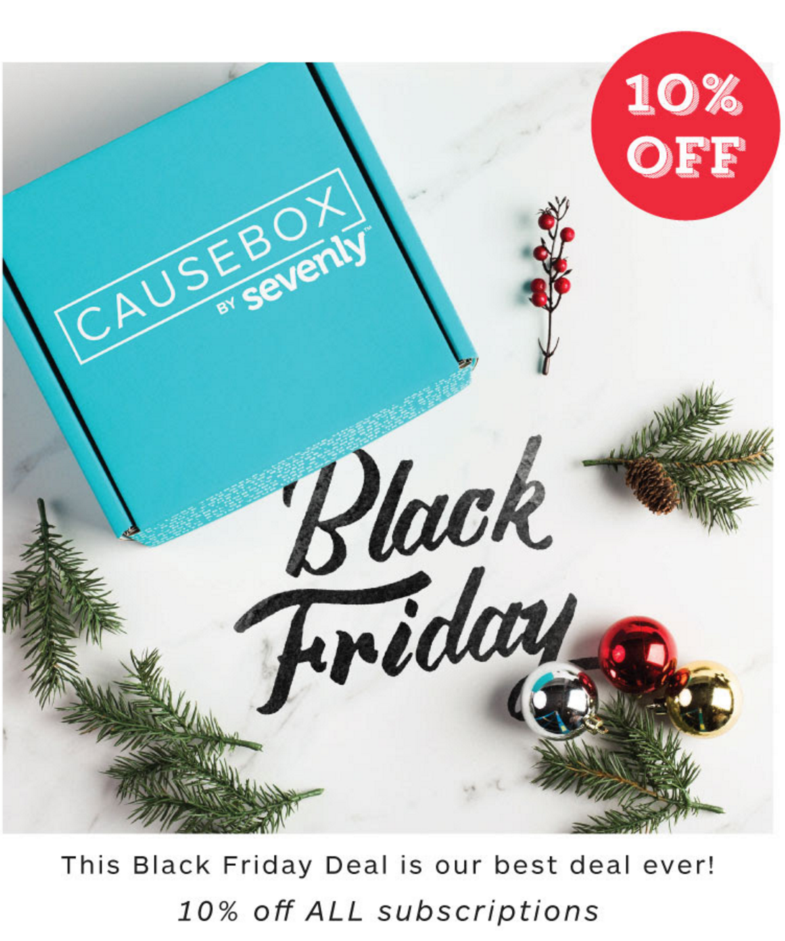 Causebox Black Friday Deal – 10% Off All Subscriptions!