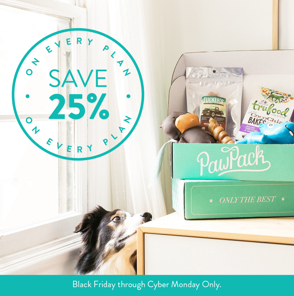 Paw Pack Black Friday Deal – 25% Off Any Length Subscription!