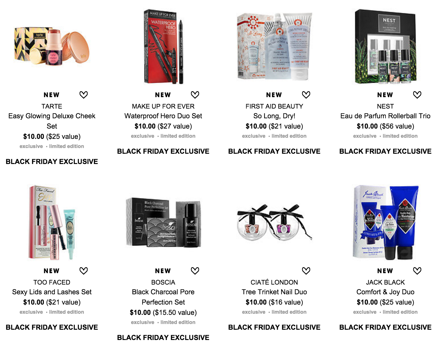 Sephora $10 Black Friday Beauty Deals – Available Now!