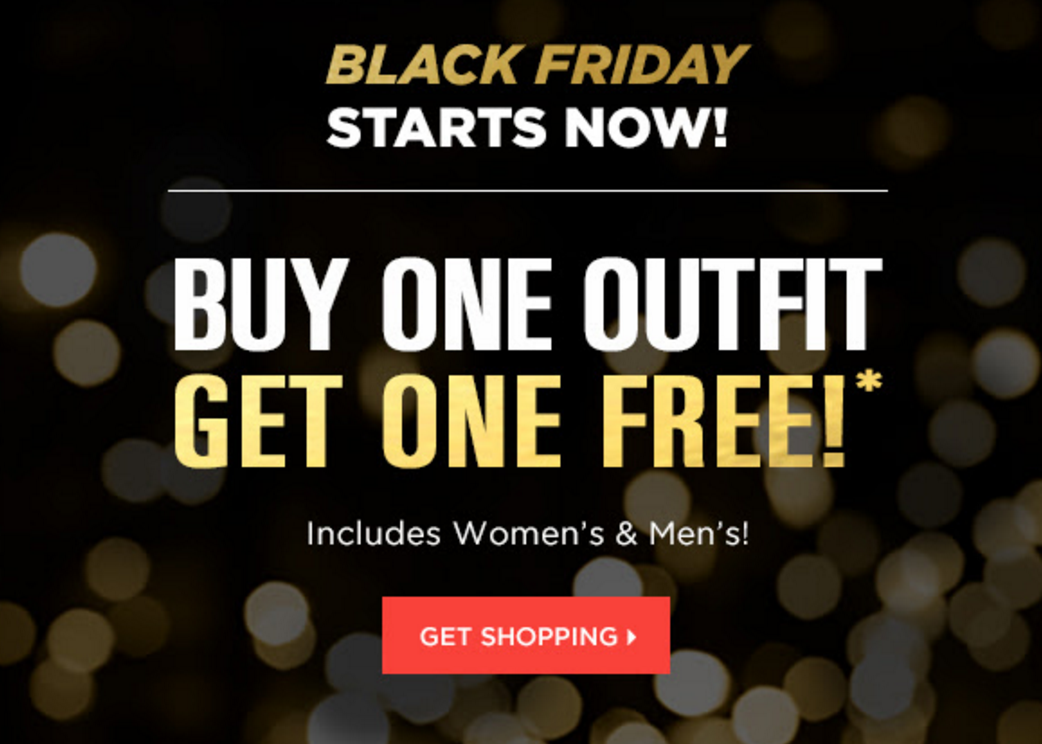 Fabletics + FL2 Black Friday Sale – BOGO Outfit Sale!