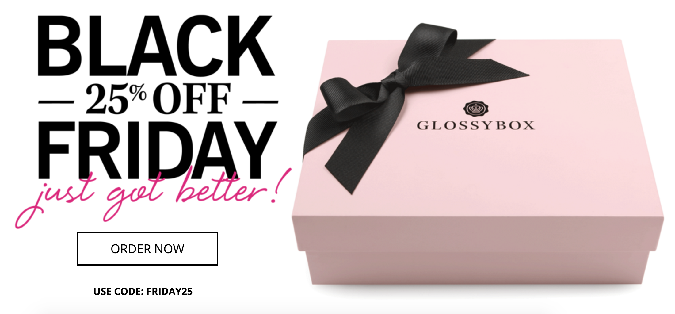 GlossyBox Black Friday Deal – 25% Off First Month (+ Extra Sales)
