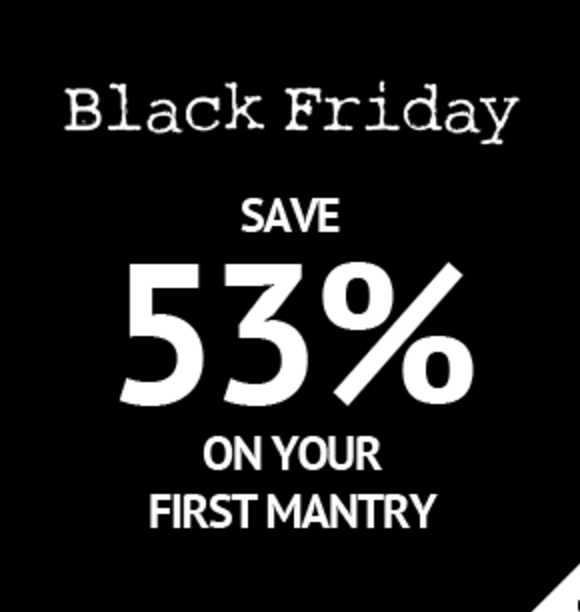 Today Only – Mantry Black Friday Deal – Save $40 Off Your First Box!