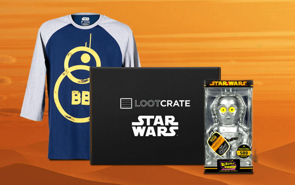 Star Wars Loot Crate box now live!