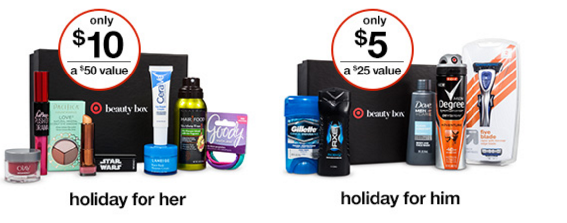 Target Beauty Boxes for Her and Him Available Now!