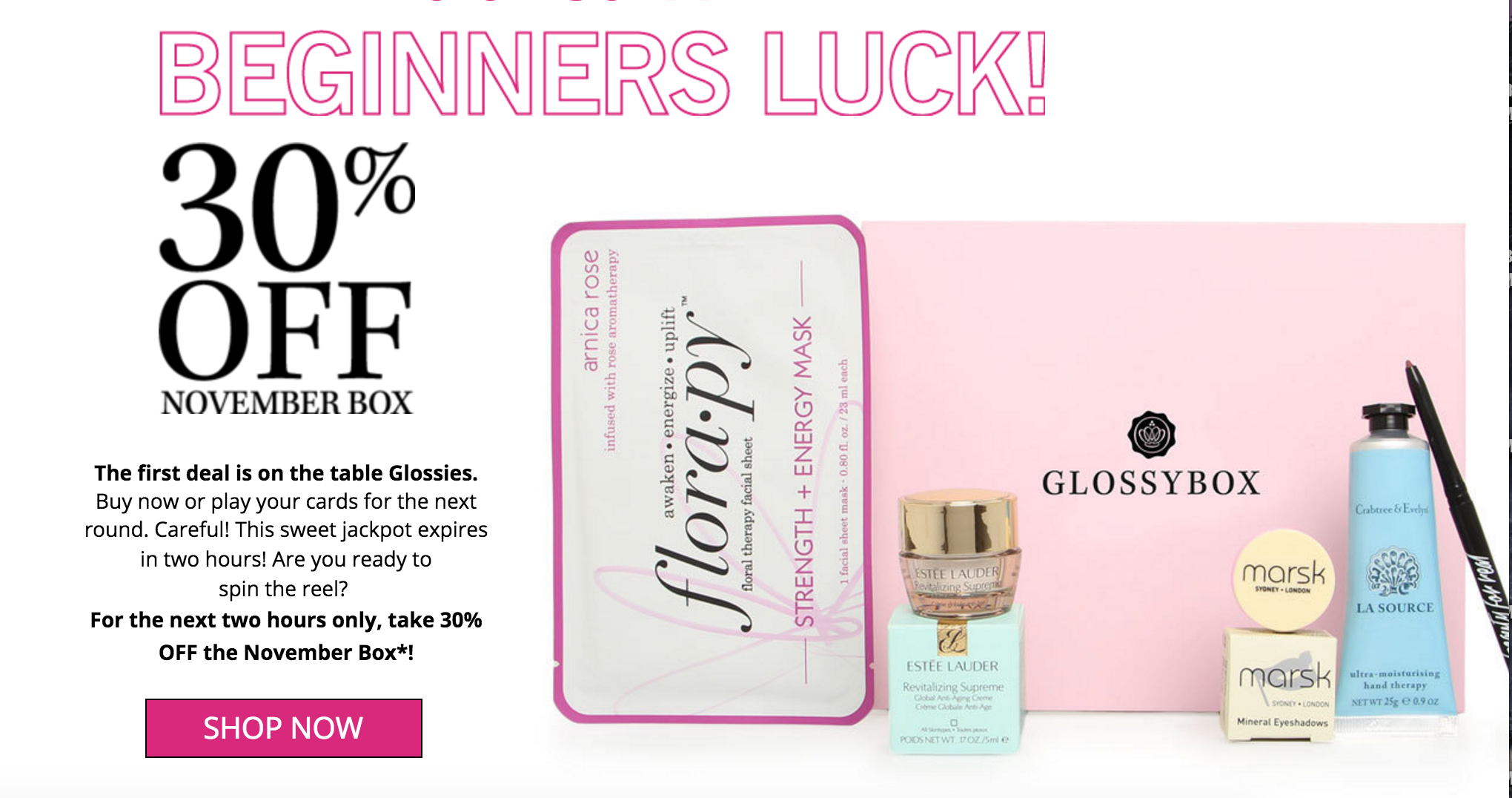 GlossyBox Cyber Monday Deal – 30% Off First Month (+ Extra Sales)