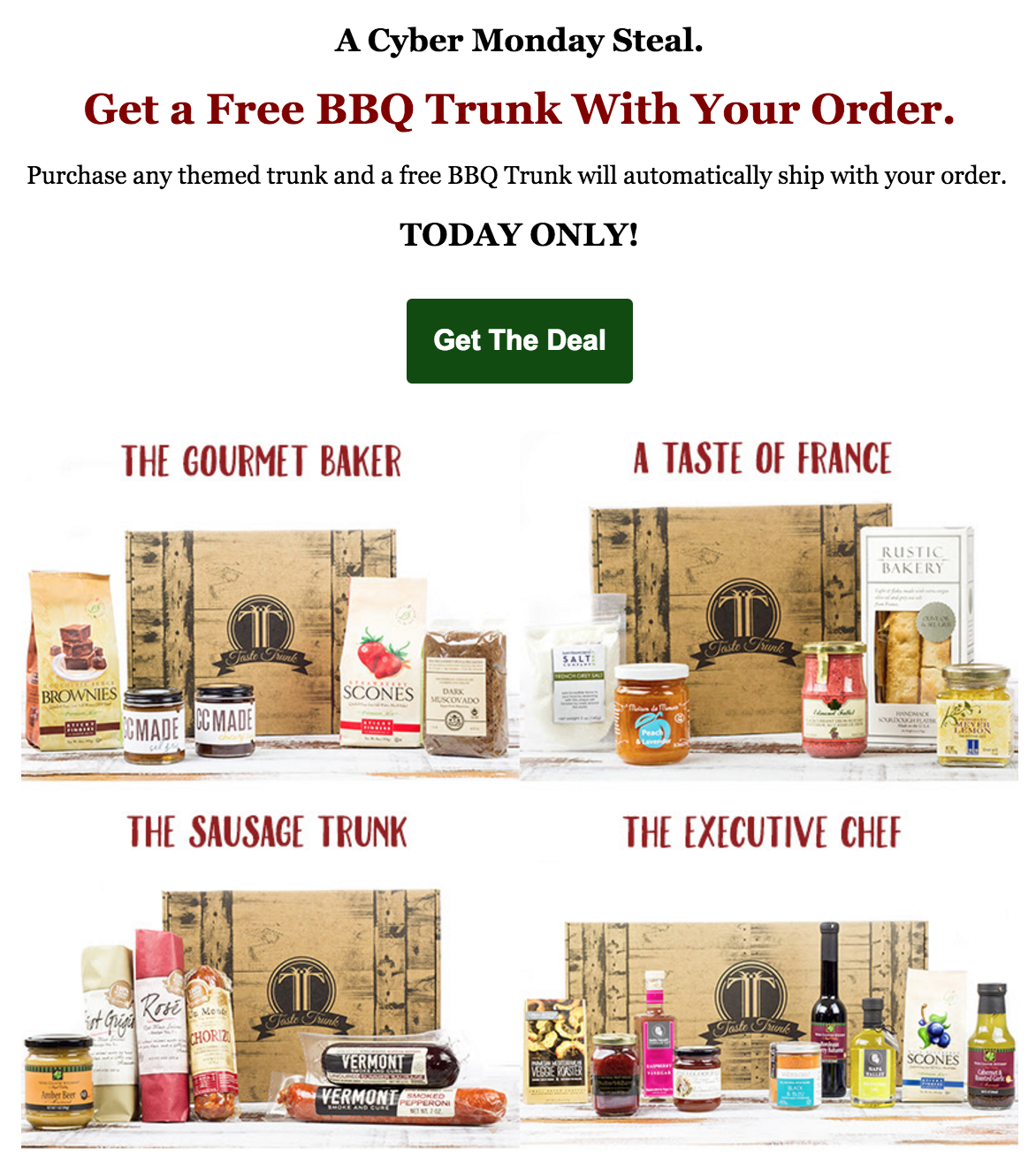 Taste Trunk Cyber Monday Deal – Free BBQ Trunk With Order