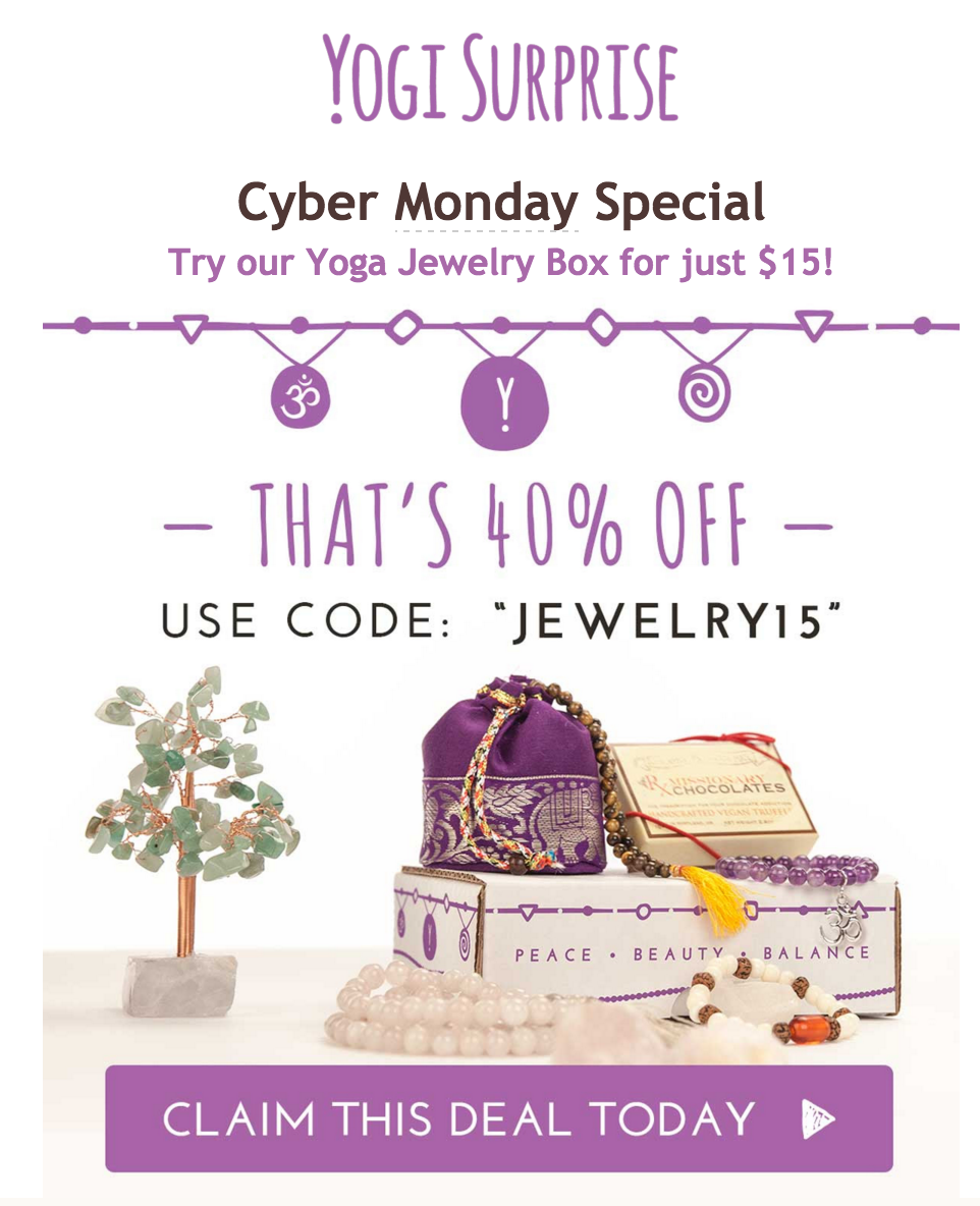 Yogi Surprise Jewelry Box Cyber Monday Deal – 40% Off!