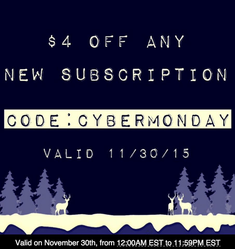 FanMail Cyber Monday Sale – $4 Off Any New Subscription!