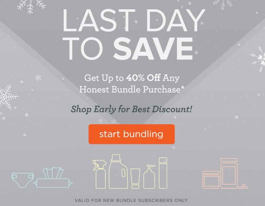 Honest Company Cyber Monday Deal – 40% Off First Bundle + More!