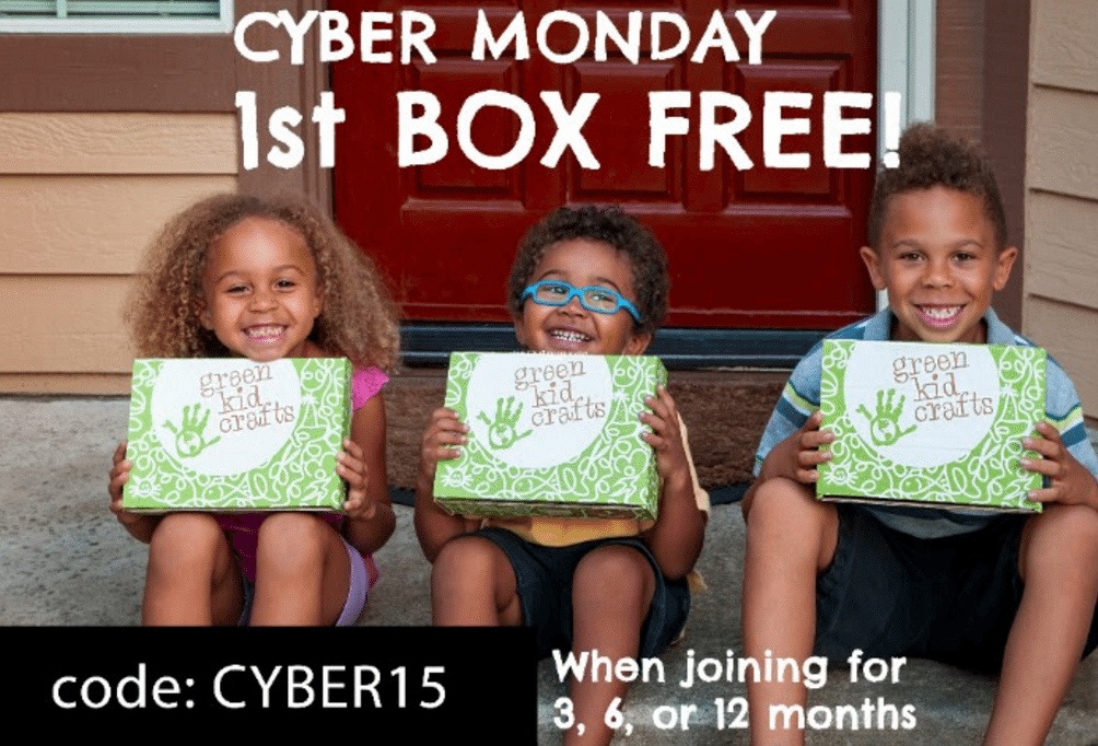 Green Kid Crafts Cyber Monday Sale – First Box Free!