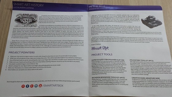 Smart Art Subscription Box Review October 2015 - booklet-inside