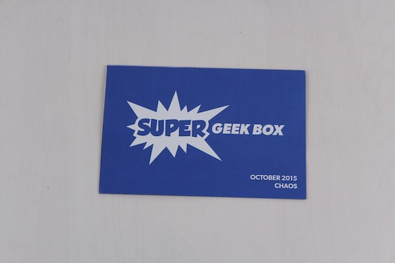 Super Geek Box Subscription Box Review + Coupon October 2015 - Info