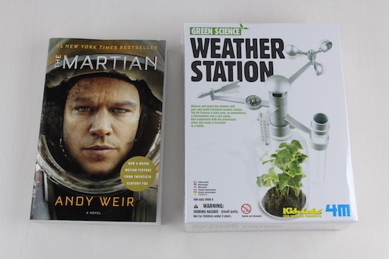 Supply Pod Subscription Box Review October 2015 - book and weather station