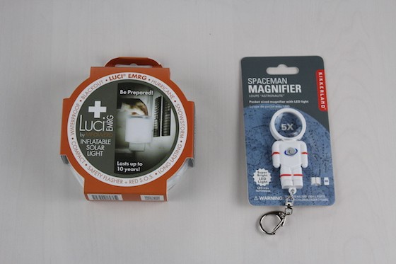 Supply Pod Subscription Box Review October 2015 - solar light and magnifier