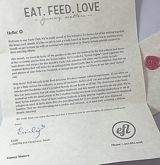 The Taste Club from Eat Feed Love Subscription Box Review November 2015 - 4