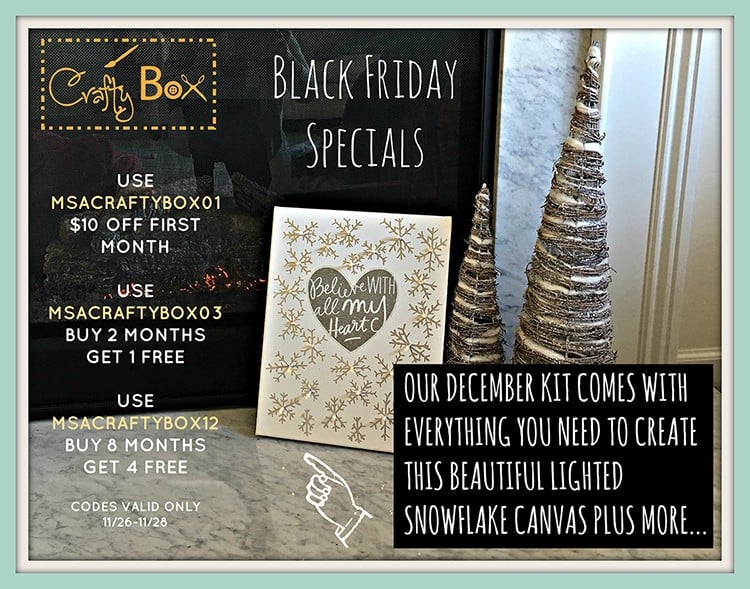Crafty Box Black Friday Deal – $10 off + more savings on longer lengths!