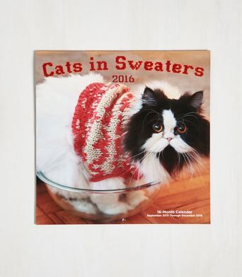 Down to the Knitty Kitty 2016 Wall Calendar