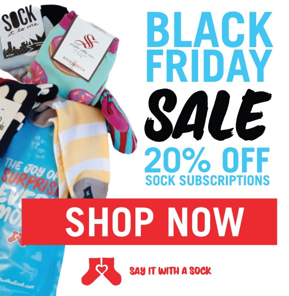 Say it with a Sock Black Friday Deal – 20% Off Subscriptions!