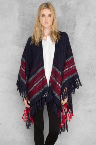 Eiseman Fringe Ruana 
