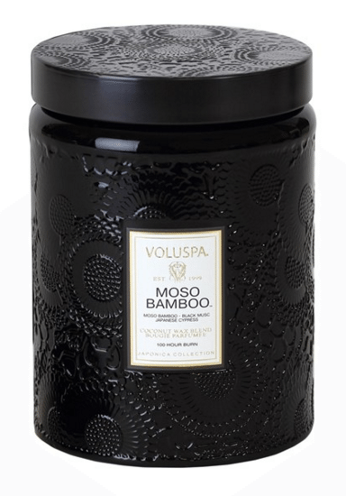 Voluspa Japonica Large Embossed Jar Candle