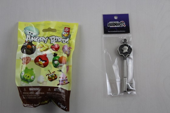 Arcade Block Subscription Box Review + Coupon November 2015 - angry bigds and key
