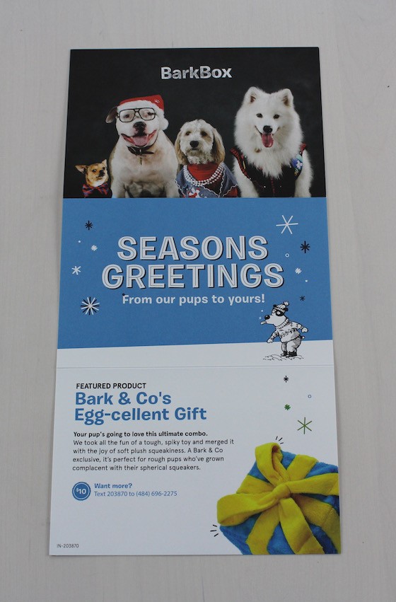 BarkBox Subscription Box Review & Coupon December 2015 - card 2