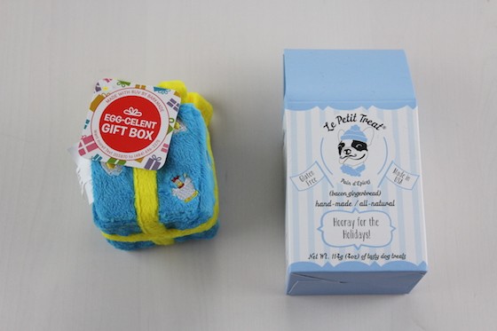 BarkBox Subscription Box Review & Coupon December 2015 - toy and treats