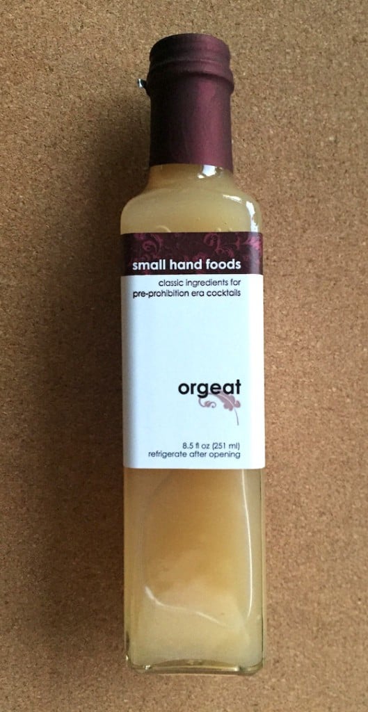 Bitters + Bottles Subscription Box Review November 2015 - Orgeat