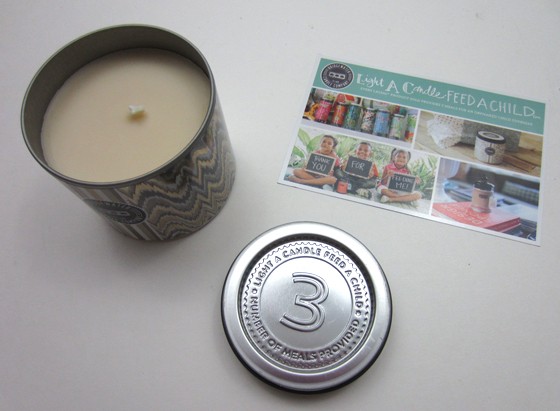 CAUSEBOX Subscription Box Review Winter 2015 - candle