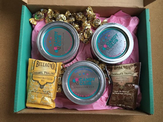 Candy Club Subscription Box Review + Coupon November 2015 - Contents