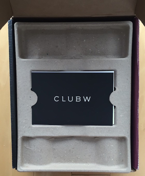 Club W Wine Subscription Review & Coupon December 2015 - Inside