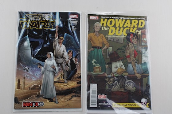 Comic Block Subscription Box Review + Coupon November 2015 - star wars and howard the duck