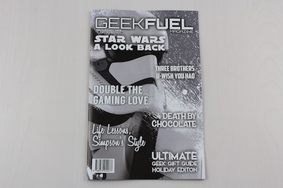 Geek Fuel Subscription Box Review + Coupon December 2015 - book