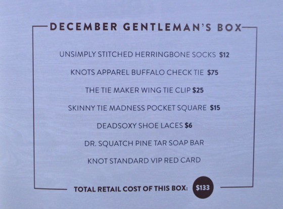 Gentleman's Box Subscription Box Review December 2015 - 5
