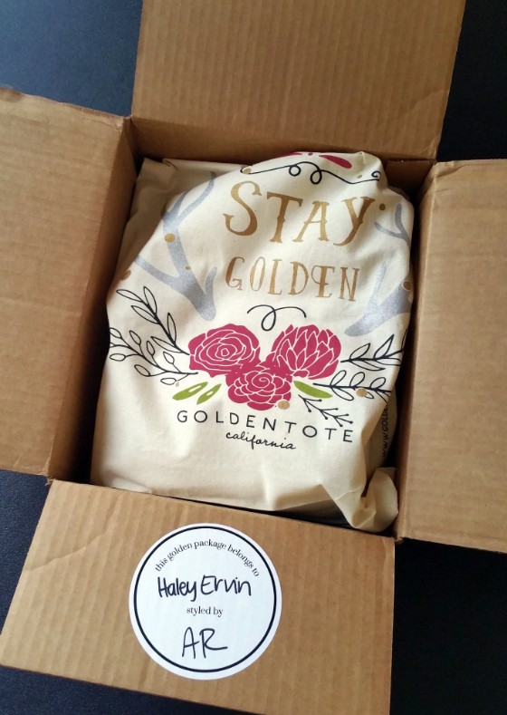 Golden Tote $49 Tote Review December 2015 - box 1