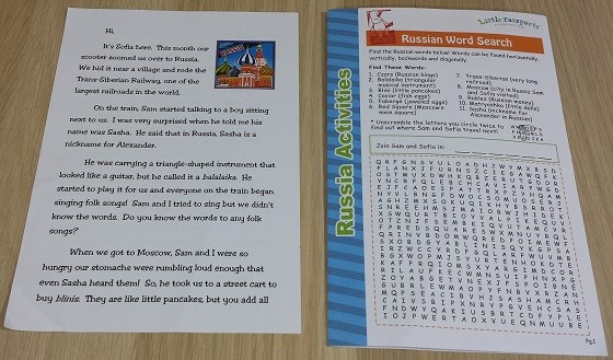 Little Passports Subscription Box Review December 2015 - letter-booklet