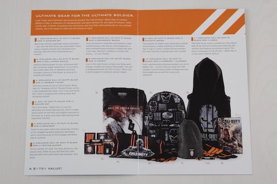 Loot Crate Limited Edition Call Of Duty Black Ops III Crate Review - card inside