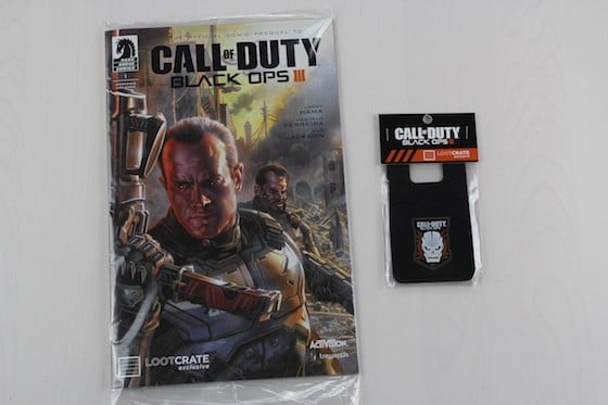 Loot Crate Limited Edition Call Of Duty Black Ops III Crate Review - comic and phone wallet