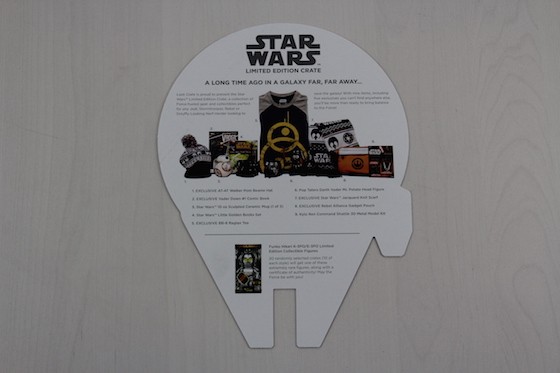 Loot Crate Limited Edition Star Wars Crate Review - card back