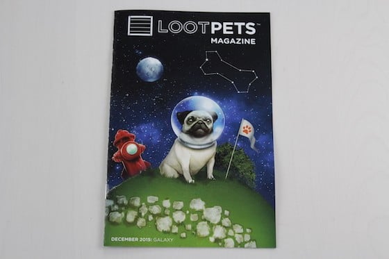 Loot Pets Subscription Box Review December 2015 - magazine