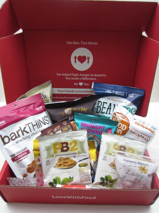 Love with Food Deluxe Box Review & Coupon December 2015 - inside