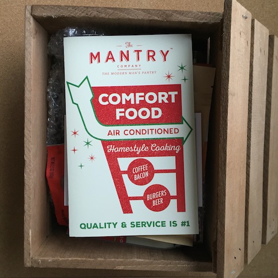 Mantry Subscription Box Review November 2015 - Inside