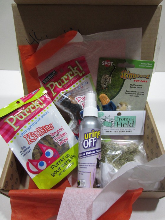 Meowbox Subscription Box Review November 2015 - inside