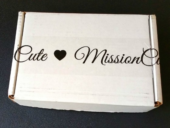 Mission Cute Subscription Box Review December 2015 - BOX