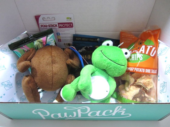Paw Pack Subscription Box Review + Coupon November 2015 - inside