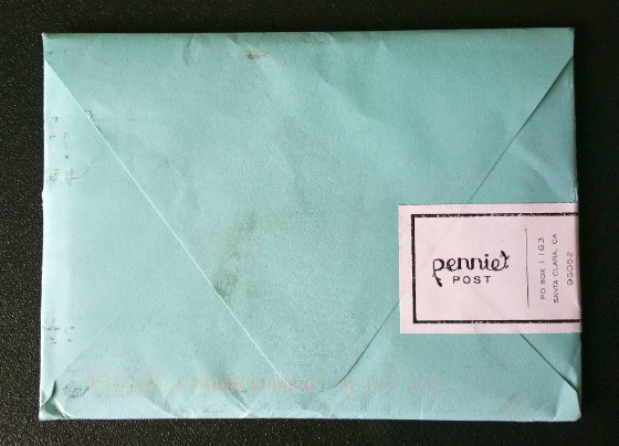 Pennie Post Subscription Review December 2015 - box