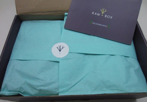 RawBox Subscription Box Review December 2015 - open