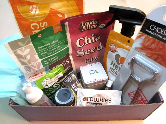 RawBox Subscription Box Review November 2015 - contents