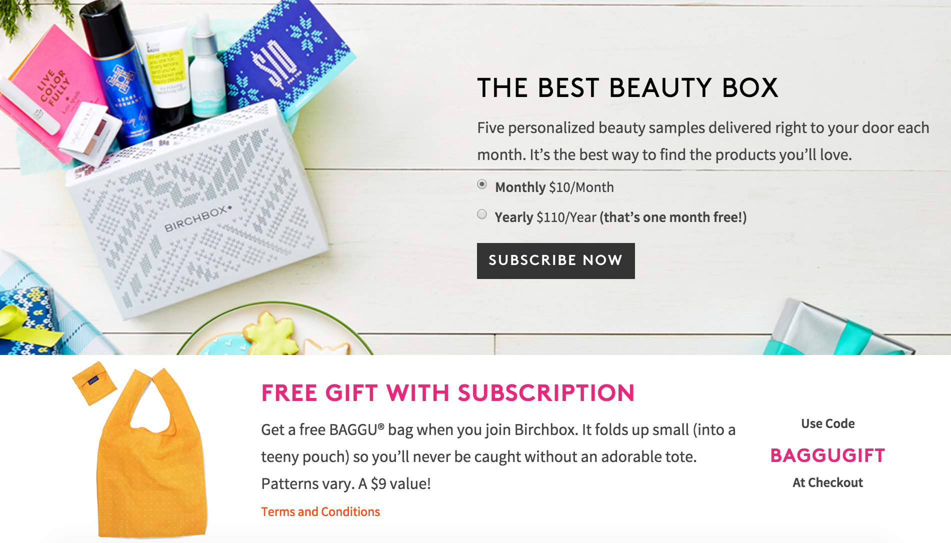 Free Baggu Bag with Birchbox Subscription!